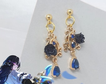 HSR The Dahlia Constance Earrings Honkai Star Rail Character Inspired Jewelry Gamer Gift