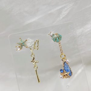 Genshin Furina Earrings: Starfish Ocean Cosplay Jewelry