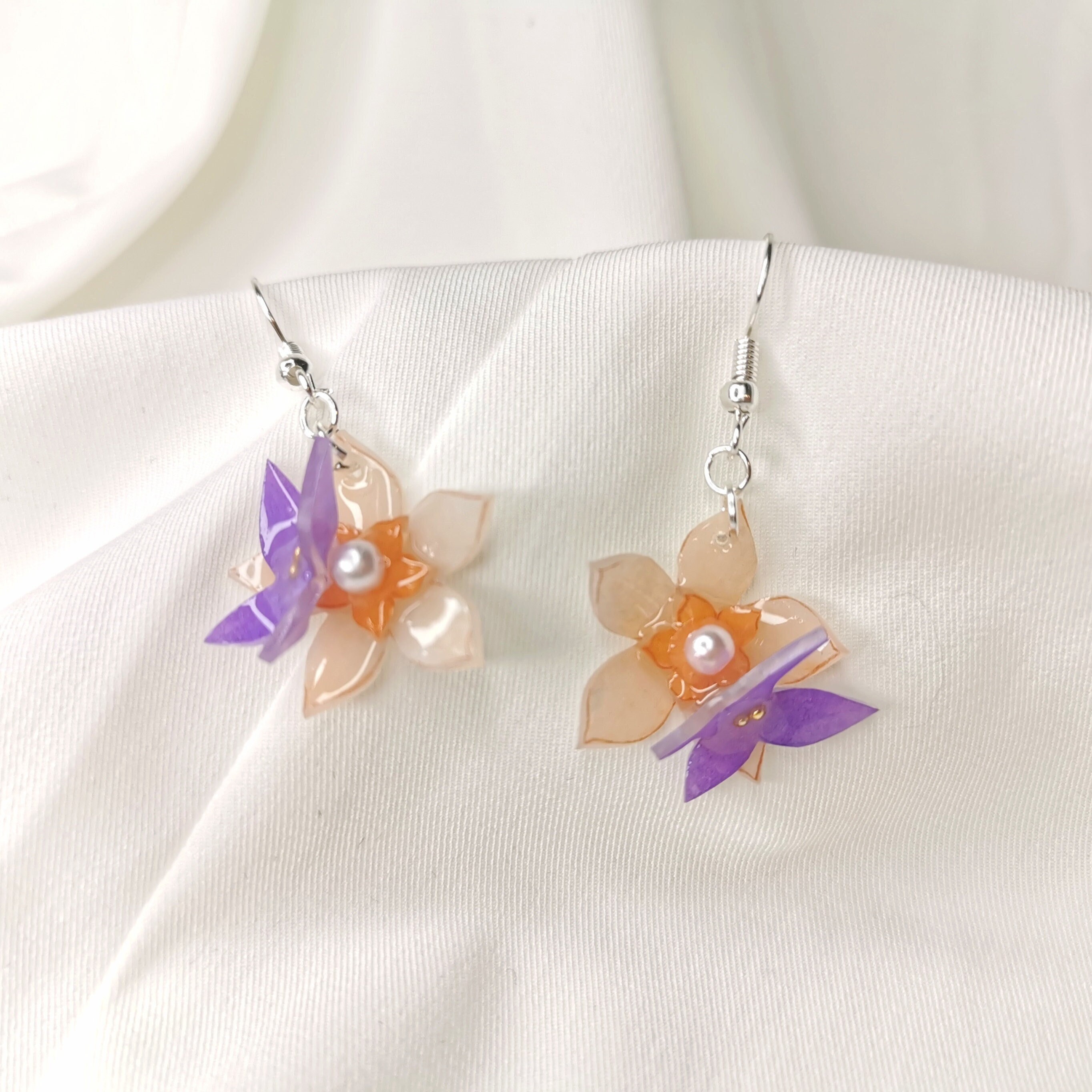 Keqing Inspired Earrings genshin Impact Handmade Item Etsy Canada