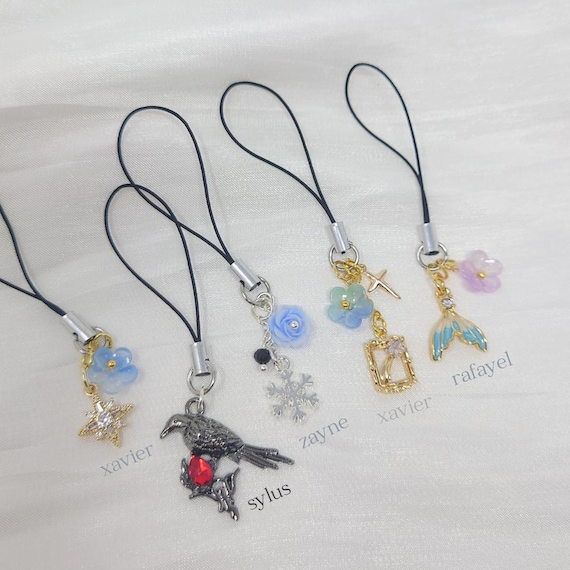 Love & Deepspace Phone Charms Xavier Rafayel Zayne Caleb Sylus Keychain Charm LaDS Gamer Gift