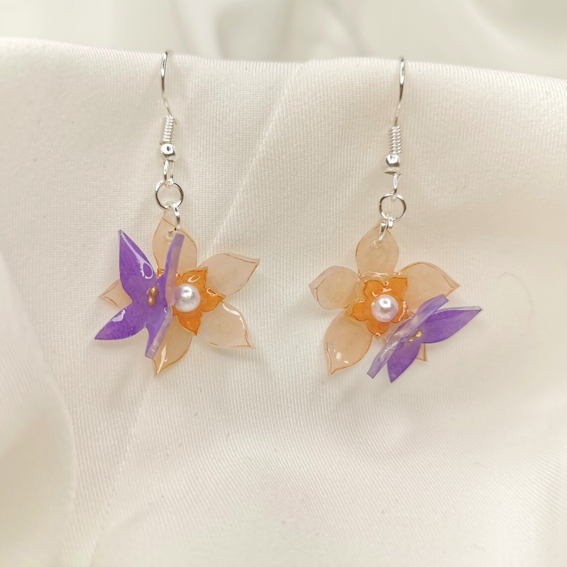 Keqing Inspired Earrings genshin Impact Handmade Item Etsy