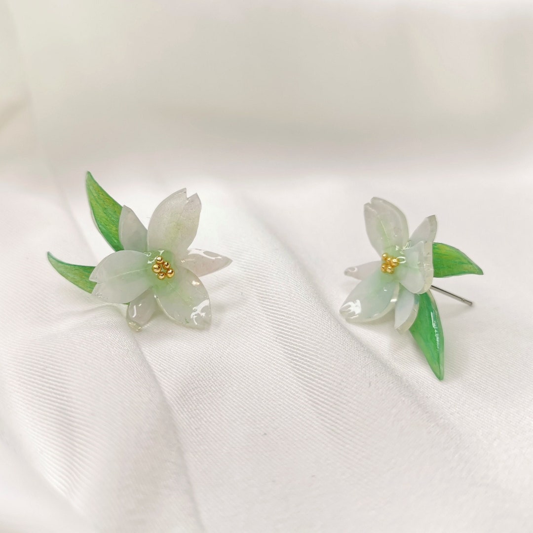 Venti's Cecilia Flower Earrings A Genshin Impact Inspired Handmade Item