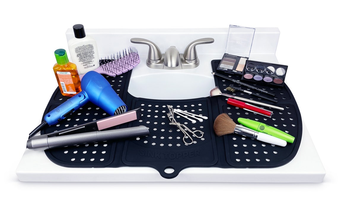 Foldable Bathroom Sink Cover for Counter Space. A Makeup mat Etsy