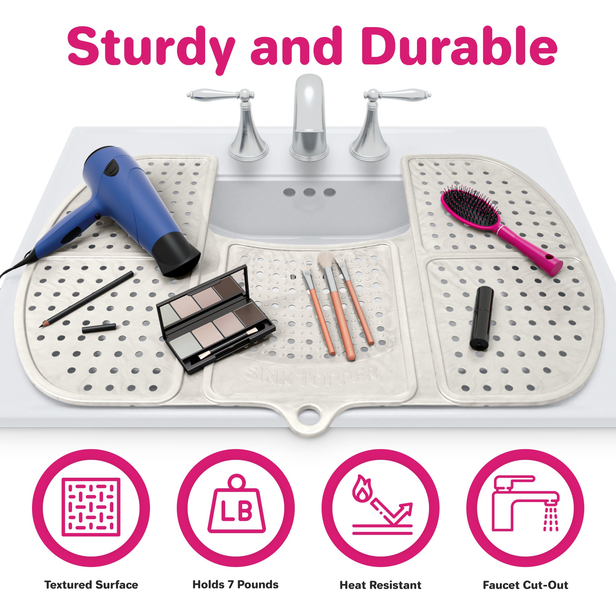 Bathroom Sink Cover for Counter Space. A Makeup Mat for Vanity Etsy