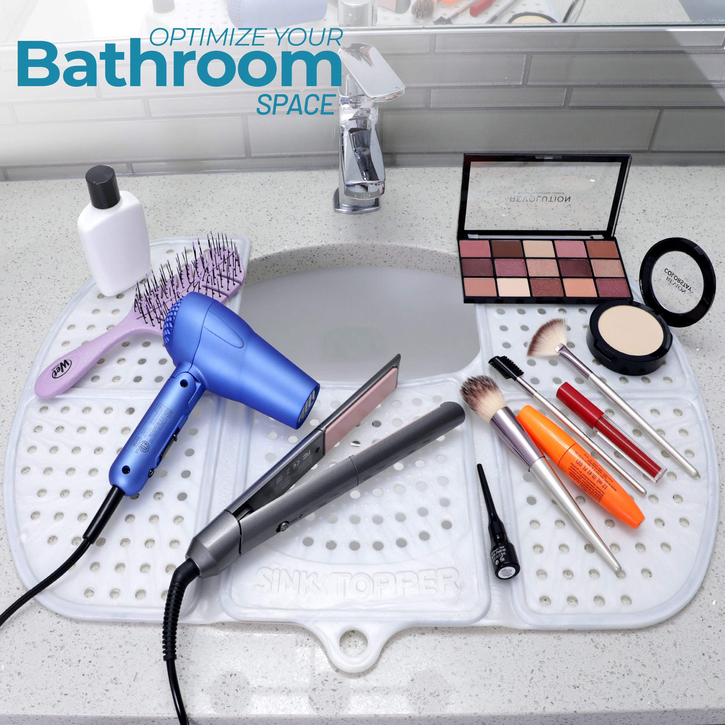 Bathroom Sink Cover for Counter Space. A Makeup Mat for Vanity Etsy