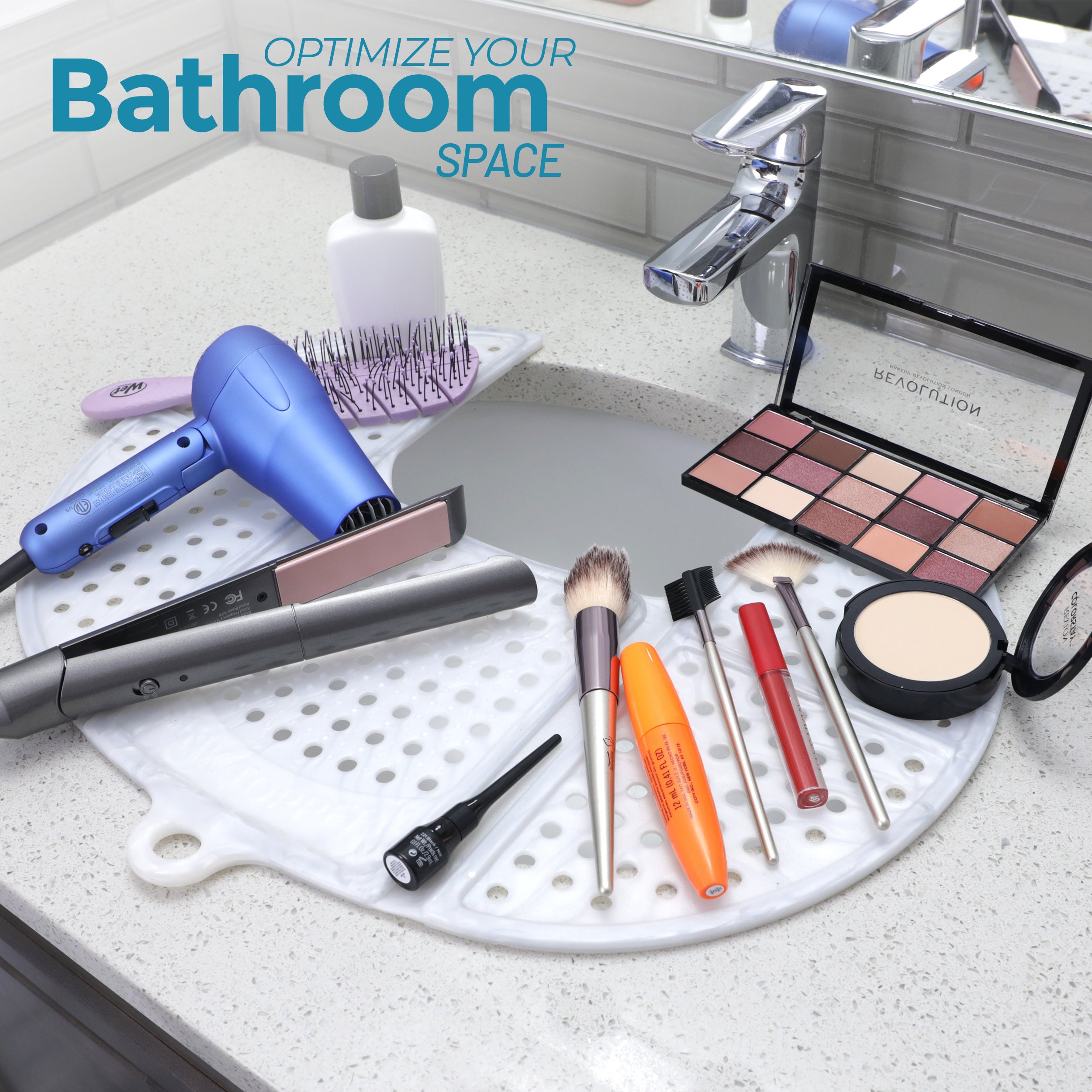 Bathroom Sink Cover for Counter Space. Makeup Mat for Vanity Etsy UK