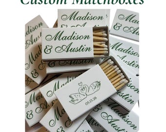 Custom Matches Matchboxes, Custom Logo or Upload your Own