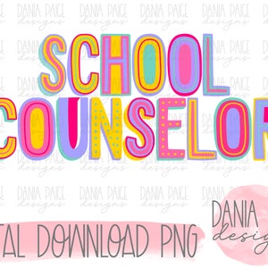 school counselor, sublimation, digital design, png