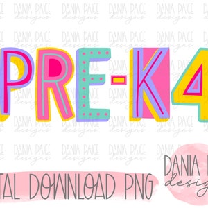 pre-k 4, sublimation, digital design, png