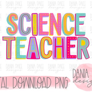 science teacher, sublimation, digital design, png