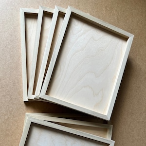 Cradled panels made from unfinished wood 1/8&quot; Baltic Birch plywood and Poplar. Baltic Birch Wood Painting Panels. Craft, Painting, Photos...
