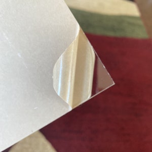 1/8" (0.124") 3mm and 1/4" Clear Cast Acrylic perfect for engraving, photos, LED lamp, craft, Glowforge, Laser