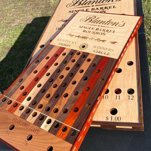 Kentucky Derby Horse Race Board Game. Laser Cut and Engraved. Etsy