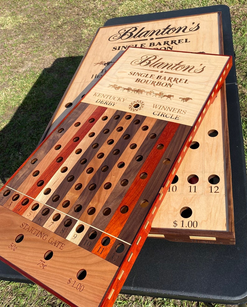 Kentucky Derby Horse Race Board Game. Laser Cut and Engraved. - Etsy