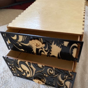 Organizer with drawers for your home or office. Most sizes can be made. Also a build yourself kit available.