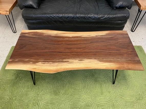 Curly Walnut Wood Slab. 12 Foot Walnut Wood Slab. Long Wood Slab Table. Wood  Slab Coffee Table. Live Edge Wood Slab. 