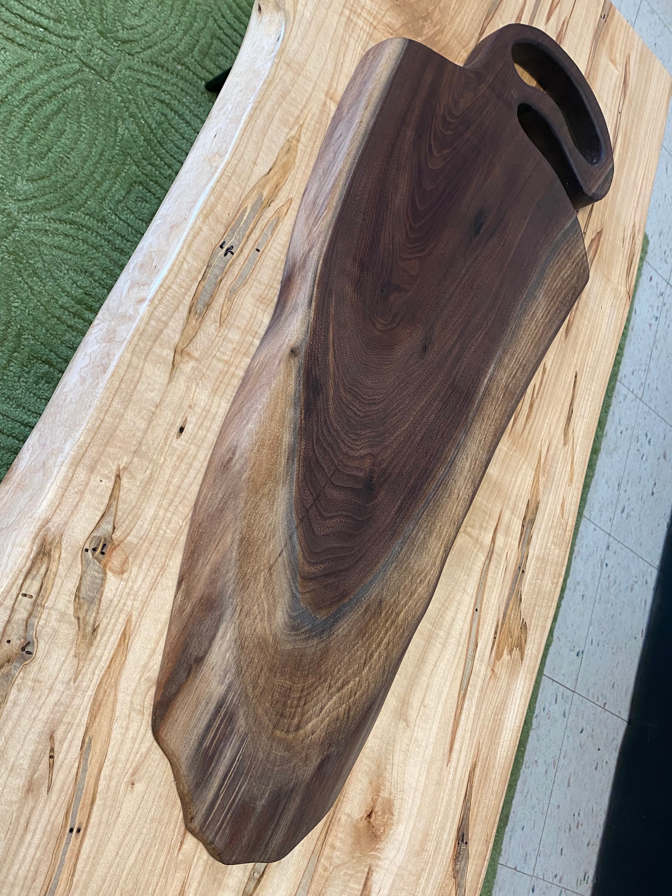 Live Edge Wood Cutting Board Stunning Live Edge Black Walnut Wood
