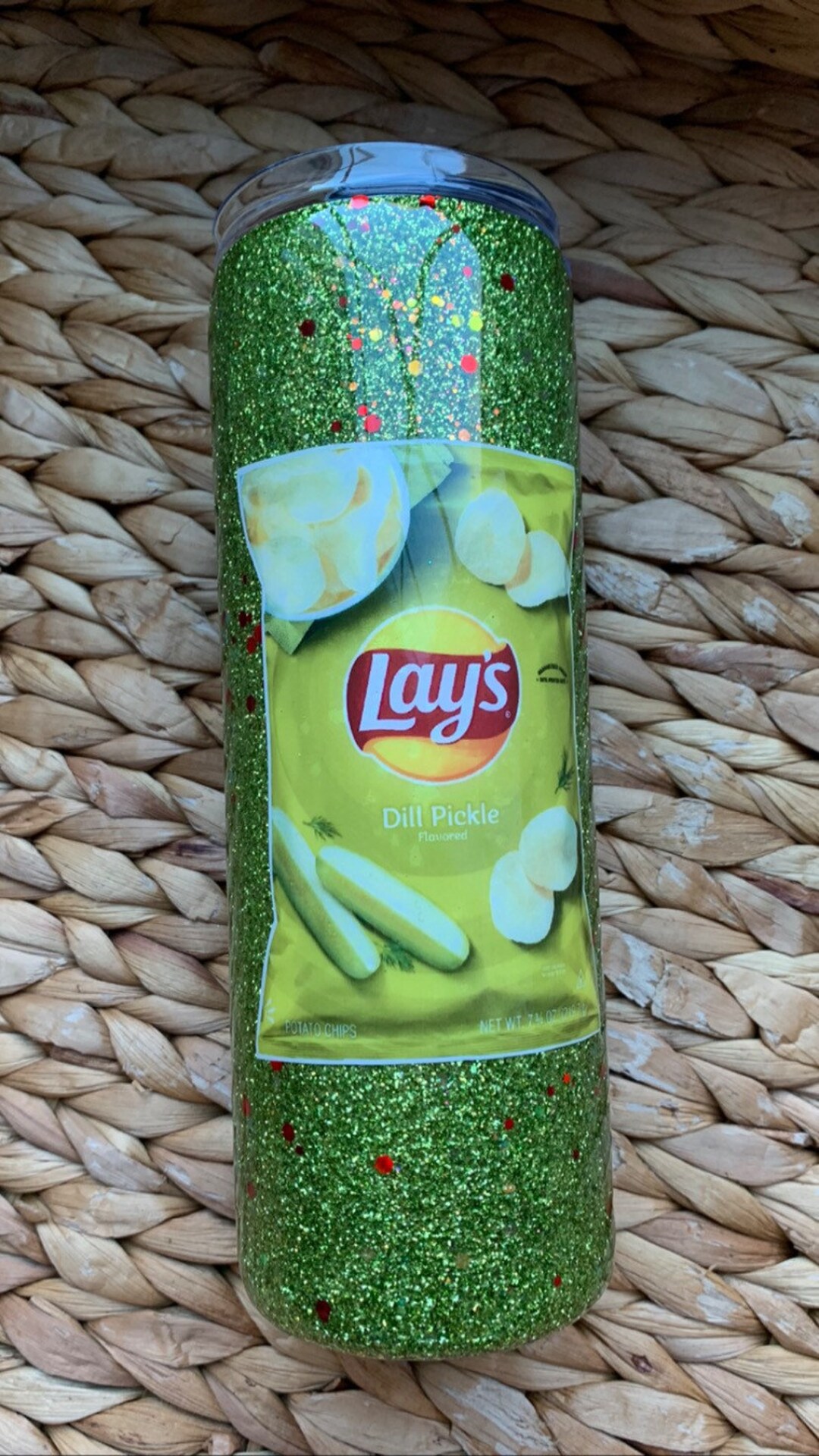 Lays Potato Chips GLITTER TUMBLERS Customize, Choose One, Your Design