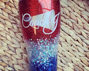 Custom Glitter Tumbler: Personalized Stainless Steel Cup