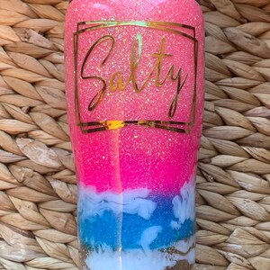 BEACH GLITTER TUMBLERS: Choose One, Your Design Or Mine–Teacher Gift, Bridal/Bachelorette Party, Gifts for Her, Wedding