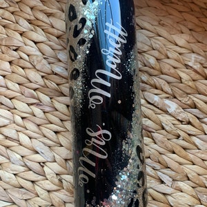 LEOPARD Cheetah GLITTER TUMBLERS: Choose One, Your Design Or Mine–Use for Teacher Gift, Bridal/Bachelorette Party, Gift for Her
