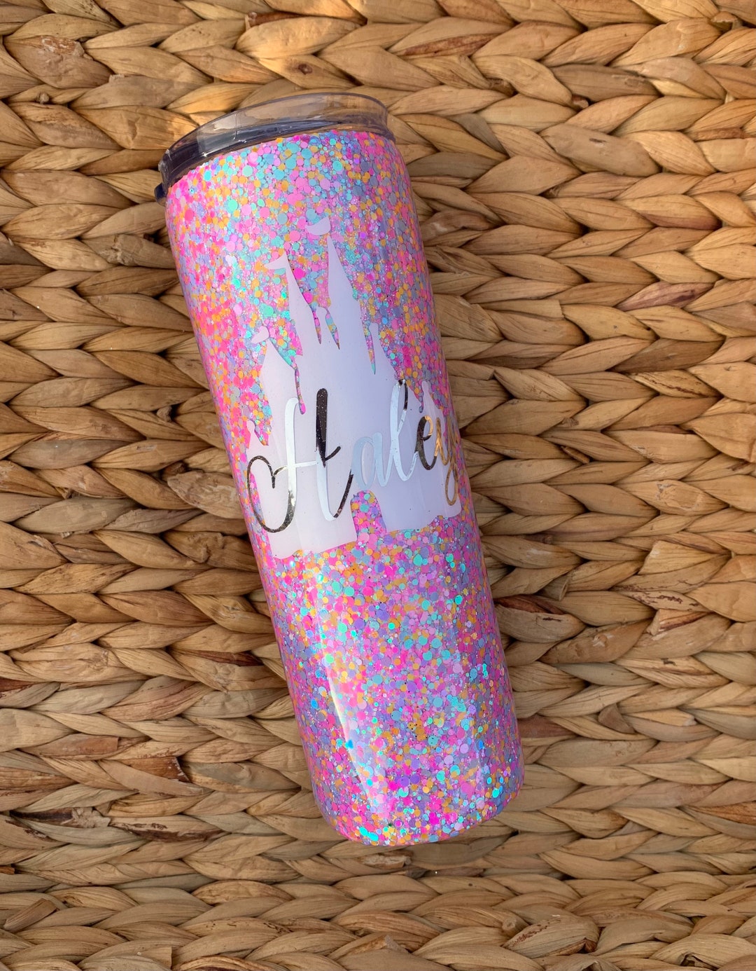 Disney GLITTER TUMBLERS Choose One, Your Design or Mineuse for Teacher