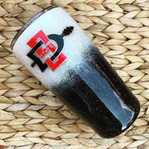 Custom orders welcome! GLITTER TUMBLERS: Choose One, Your Design Or Mine–Use for Teacher Gift, Team School Spirit, San Diego Tumbler