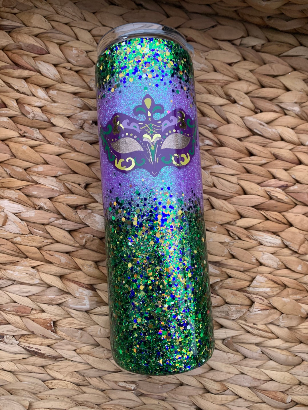 mardi gras tumblers set of 6