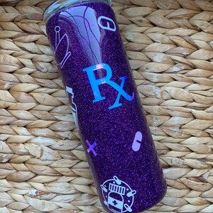 Pharmacist Glitter Tumbler: Custom Design Gift