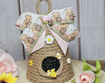 Winnie the Pooh Beehive for Girl-Classic Winnie the Pooh Girl Baby shower decor-Pooh baby shower centerpiece-Pooh Birthday party decor girl
