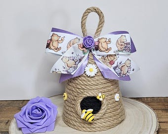 Winnie the Pooh Beehive for Girl-Classic Winnie the Pooh Girl Baby shower decor-Pooh baby shower centerpiece-Pooh Birthday party decor girl