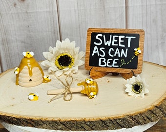 Bee Decor Bee Baby Shower decor Bee theme Table decor Bee party centerpiece Bee Gender reveal Decor Bee tiered tray decor Bee party favors