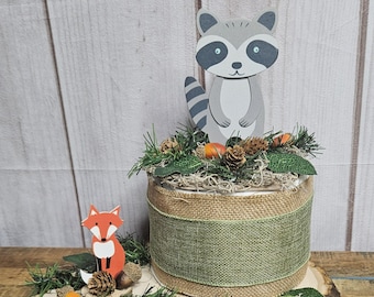 Woodland Animals baby shower centerpiece-Woodland Animals baby shower decoration-Woodland creatures decoration- Woodland animal baby gift