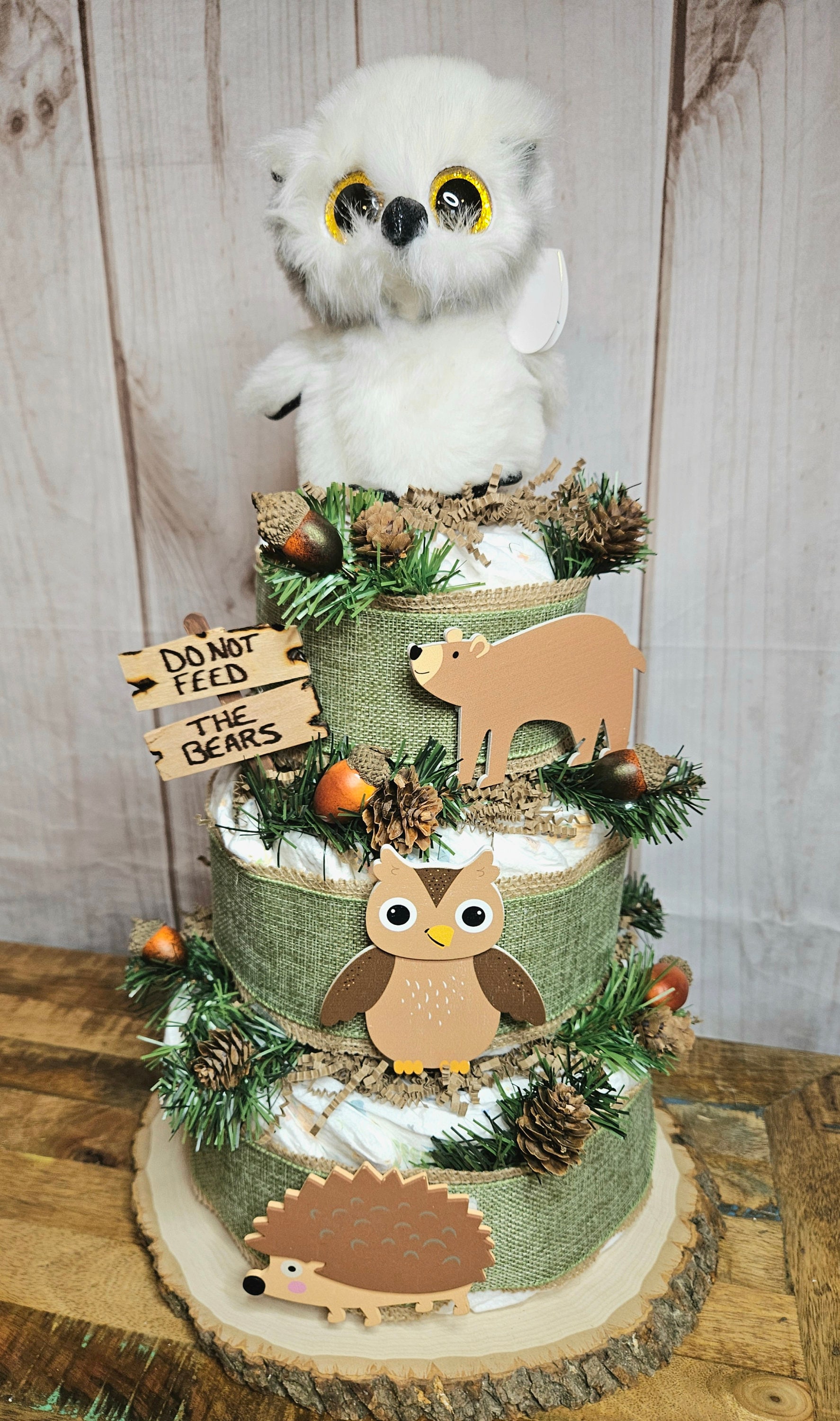 Woodland Animals DIY Diaper Cake Kit Design Your Own 3 Tier Woodland Il Fullxfull.5719841501 L06i