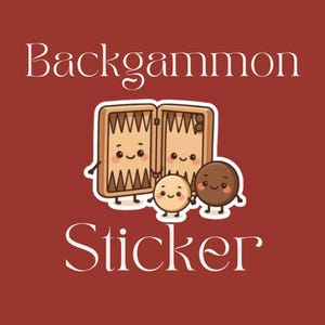 Backgammon Sticker | Armenian Sticker | Armenia Die Cut Sticker | Waterbottle Sticker | Laptop Sticker | Backgammon Players | Best Friends