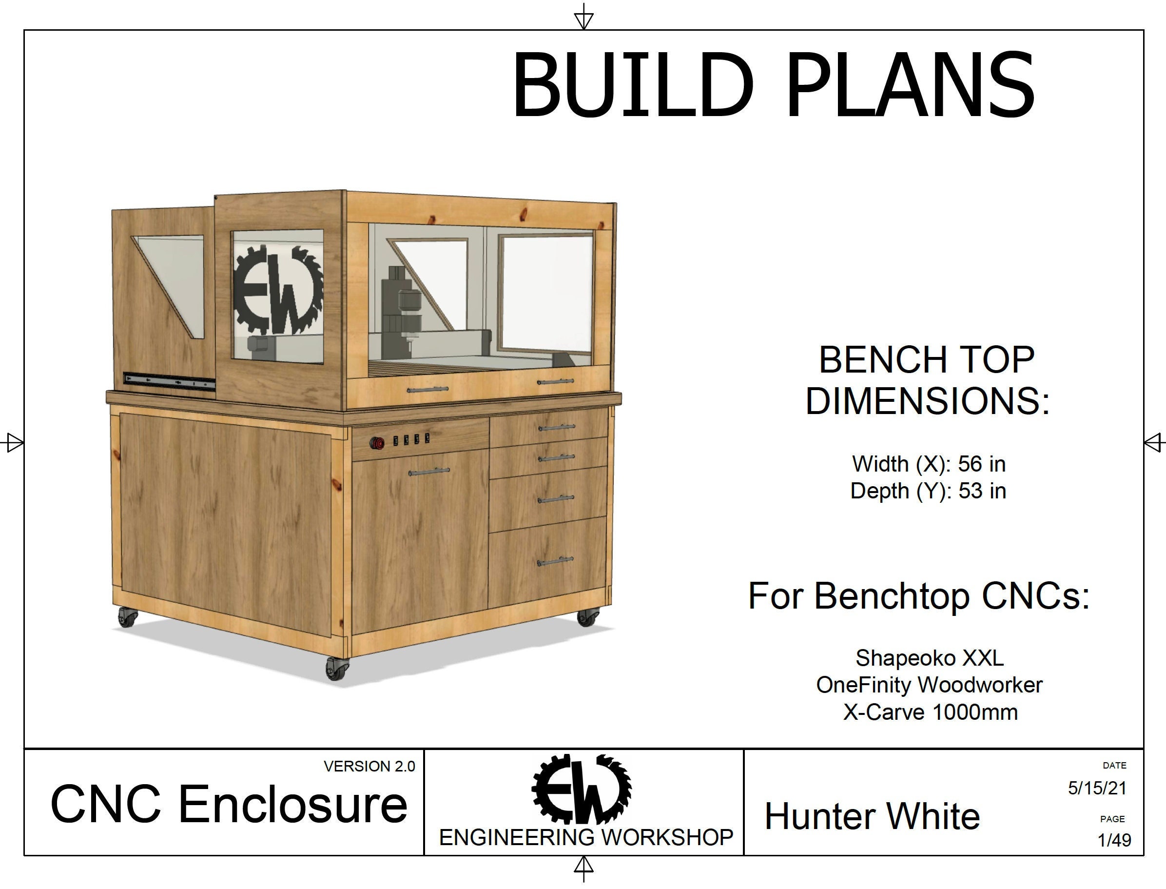 CNC Enclosure XXL Build Plans