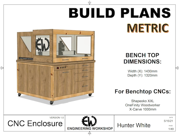 METRIC CNC Enclosure XXL Build Plans - Etsy