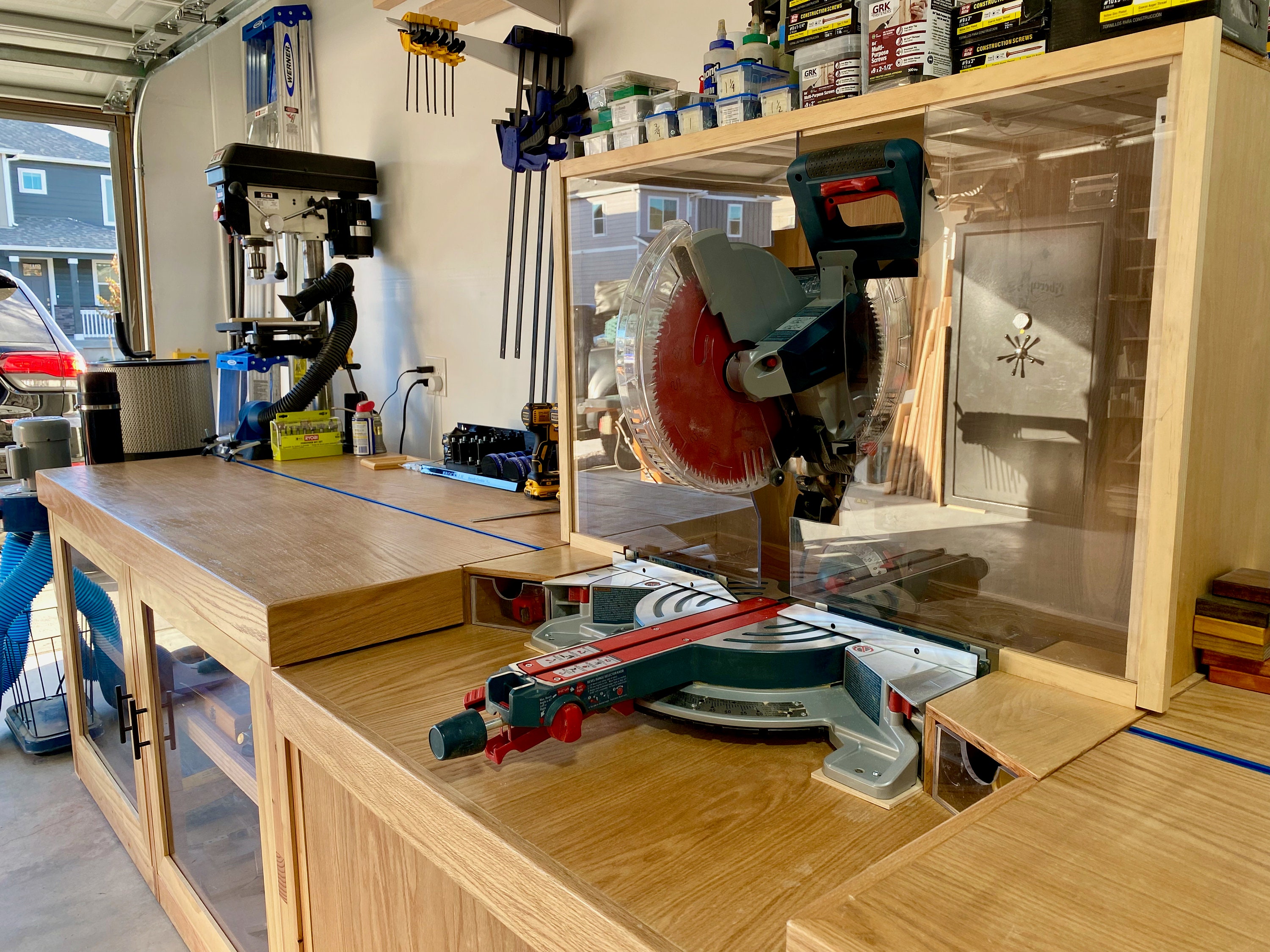 Woodshop miter saw station online