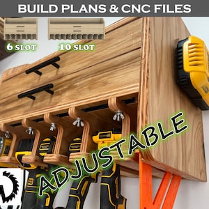 Adjustable Power Tool Organizer and Charging Station