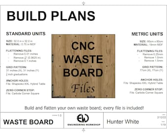 XXL Waste Board: CNC Files