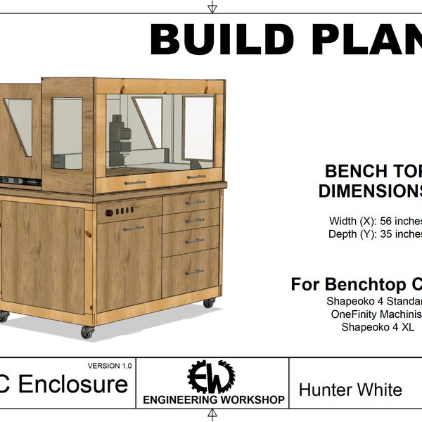 CNC Enclosure XL Build Plans