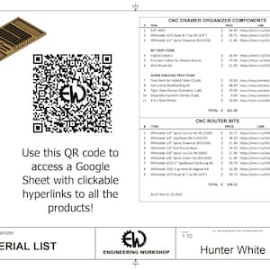 CNC Bit & Work Holding Drawer Organizer Build Plans and CAD Files image 9