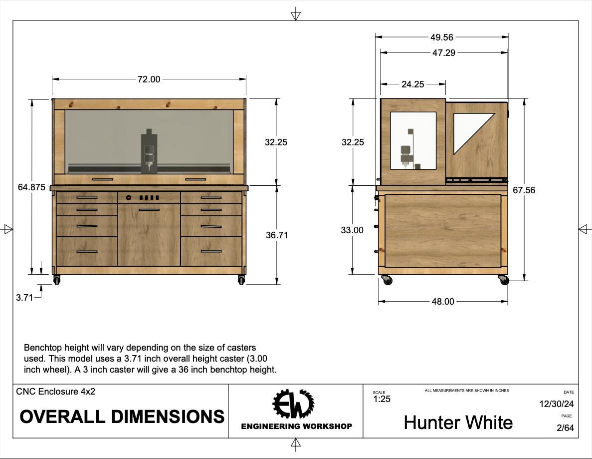 4x2 CNC Enclosure Build Plans - Etsy