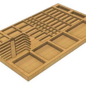 CNC Bit & Work Holding Drawer Organizer Build Plans and CAD Files image 3