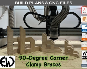 90-Degree Corner Clamp Braces | CNC