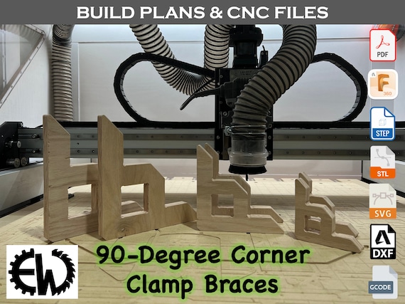 90-degree Corner Clamp Braces CNC 