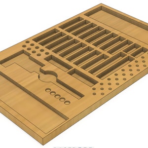 CNC Bit & Work Holding Drawer Organizer Build Plans and CAD Files image 2