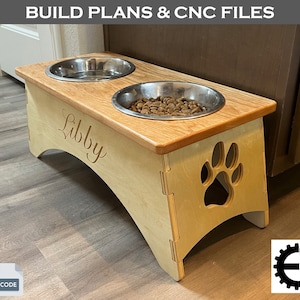 Dog Bowl Holder CNC Files