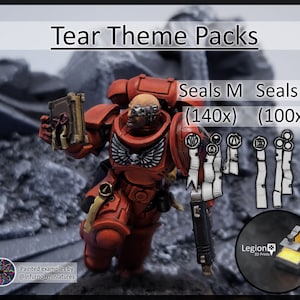 Tear Theme Purity Seals Oaths Papers Scenery Pack - für Wargaming Model Bits 30k Kezer Konversions Geschenk Tabletop