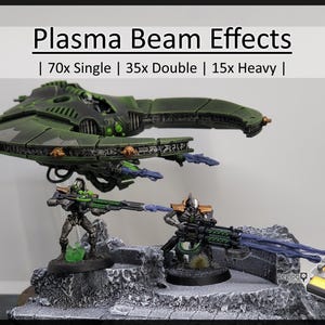 Grau-Plasmastrahl-Miniatur-Effektpakete - für Wargaming-Modellumwandlungen als Tabletop-Geschenk